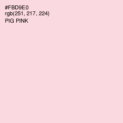 #FBD9E0 - Pig Pink Color Image